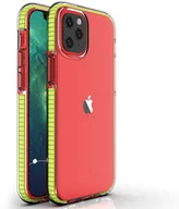 Etui i futerały do telefonów - Hurtel Spring Case pokrowiec żelowe etui z kolorową ramką do iPhone 13 mini żółty - miniaturka - grafika 1
