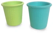 Kubki dla dzieci - Silikids Silikids Kubki Silikonowe Sea/Lime 2szt. - miniaturka - grafika 1