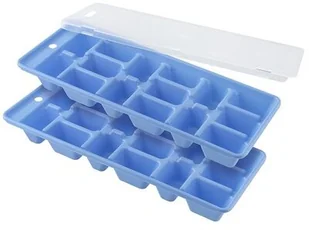 Fackelmann 49353 kostek lodu Former zestaw -częściowy 25 x 10 cm 3-częściowy w kolorze niebieskim/przezroczysty, tworzywo sztuczne, 25 x 10 x 6 cm 49353 - Akcesoria do lodu - miniaturka - grafika 3