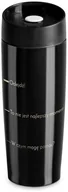 Kubki termiczne - Murrano Kubek Termiczny Termos Czarny Poziom GRAWER KUB-C-011 - miniaturka - grafika 1