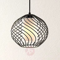 Lampy sufitowe - Lindby Cedrice klatkowa lampa wisząca, 1-punktowa - miniaturka - grafika 1