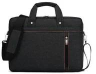 Torby na laptopy - Wrocław Torba Burnur na laptopa 17,3 czarny - miniaturka - grafika 1