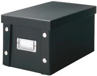 Pojemniki na zabawki - Zeller Pudełko na płyty CD czarne, 15x28x16,5 cm - miniaturka - grafika 1