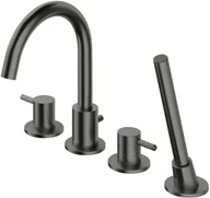 Baterie podtynkowe - Omnires Y bateria wannowa 4-otworowa grafit Y1232GR - miniaturka - grafika 1