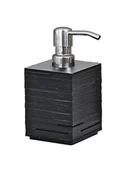 Mydelniczki i dozowniki mydła - Gedy QUADROTTO Dozownik mydła stojący czarny QU8114 QU8114 - miniaturka - grafika 1