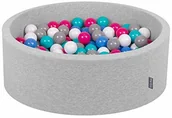 Suche baseny - KiddyMoon basen z kolorowymi piłkami  7 cm, dla niemowląt, dzieci, okrągły - miniaturka - grafika 1