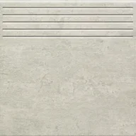 Płytki ceramiczne - Tubądzin GRIS STOPNICA PODŁOGOWA SZARY 33,3x33,3 - miniaturka - grafika 1