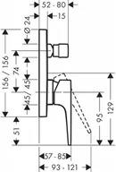 Baterie podtynkowe - Hansgrohe Metropol Bateria wannowa podtynkowa brąz szczotkowany 32545140 - miniaturka - grafika 1