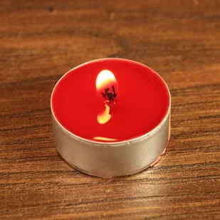 Magoi Agni Tealight - czerwona świeca z wosku (herbaciarka) drim79 - Świece - miniaturka - grafika 2