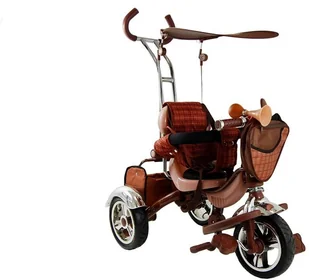 Super-Toys DE LUXE ST-KR-01-AIR-BRĄZOWY - Rowerki trójkołowe - miniaturka - grafika 2