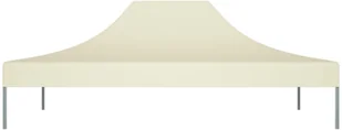 VidaXL Dach do namiotu imprezowego, 4 x 3 m, kremowy, 270 g/m - Pawilony ogrodowe - miniaturka - grafika 4