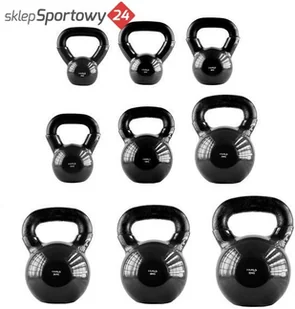 HMS HANTLA KETTLEBELL ŻELIWNA-WINYLOWA 12KG KNV12 17-64-063 - Kettlebell - miniaturka - grafika 3