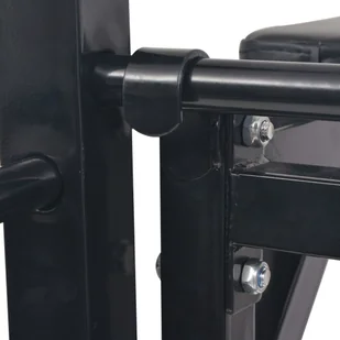 vidaXL Wielofunkcyjna poręcz ścienna do ćwiczeń, czarna vidaXL - Poręcze i drążki do podciągania - miniaturka - grafika 8