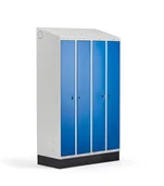 Szafki BHP - AJ Produkty Metalowa szafa ubraniowa na cokole - miniaturka - grafika 1