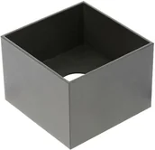 Lampy pozostałe - GTV OPR.sufitowa tuba kwadrat AR111 GU10 stała CZARNA SAKURA aluminium 120x120x85mm IP20 - miniaturka - grafika 1