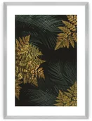Obrazy i zdjęcia - Dekoria Plakat Golden Leaves II 30 x 40 cm Ramka Srebrna 219B-000-51 - miniaturka - grafika 1