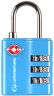 Akcesoria turystyczne - Lifeventure Lifemarque Ltd Kłódka, TSA Combi Lock, niebieski - miniaturka - grafika 1