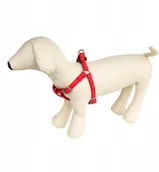 Szelki dla psów - Szelki dla psa Miękka Skóra 25mm Czerwone - miniaturka - grafika 1