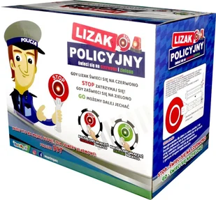 Norimpex Lizak policyjny na baterie 10016800 - Stroje karnawałowe - miniaturka - grafika 13