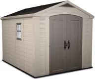 Altany ogrodowe - Keter Domek ogrodowy Factor, kremowy, 256,5x331,5x243 cm - miniaturka - grafika 1