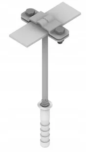 AN-KOM Uchwyt do bednarki i drutu wkręcany z kołkiem L120mm AN-40D/OG/ AN-KOM - Pokrycia dachowe - miniaturka - grafika 2