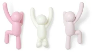 Umbra Wieszak Buddy róż 3 szt. 318165-1207 - Wyposażenie pokoiku dziecięcego - miniaturka - grafika 2