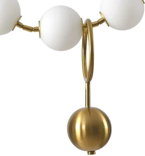 KKS Designerska lampa wisząca CORALLI DP0251-L1380 szklany żyrandol mosiądz - Lampy sufitowe - miniaturka - grafika 2