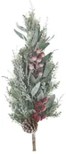Ozdoby bożonarodzeniowe - HANMAR Gałązka dekoracyjna ośnieżona 50 cm 1 szt. - miniaturka - grafika 1