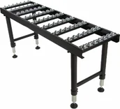 Szafy i regały magazynowe - 558 55872186 Stojak wsporczy z 9 szeregami kulek do podawania we wszystkich kierunkach udźwig 400 kg długość stołu 1630mm wysokość 650-1100 mm) 72186-uniw - miniaturka - grafika 1