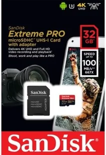 SanDisk MicroSDHC Extreme Pro 32GB (SDSQXCG-032G-GN6MA) - Karty pamięci - miniaturka - grafika 5