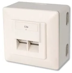 Digitus Gniazdo natynkowe kat.5e 2xRJ45 ekranowane - Kable miedziane - miniaturka - grafika 6