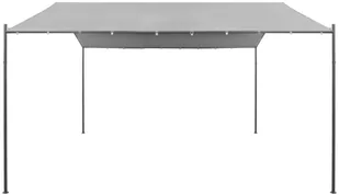 vidaXL Altanka ogrodowa ze stali, 400x400x260 cm, antracytowa - Altany ogrodowe - miniaturka - grafika 3