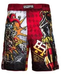 Extreme Hobby Spodenki Grappling, KILLER CARDS 2, różnokolorowy, rozmiar S - Kimona, stroje i obuwie - miniaturka - grafika 2