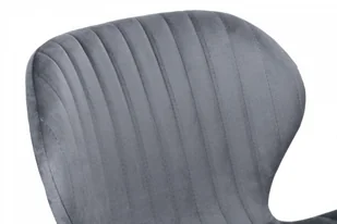 Krzesło aksamitne Dallas Velvet Grafitowe - Krzesła - miniaturka - grafika 9