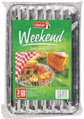 Akcesoria do grilla - Delko OSKAR Weekend tacki do grilla 3szt - miniaturka - grafika 1