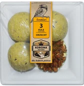 Karma dla ptaków - NATURAL-VIT Korona Natury Zestaw dla dzikich ptaków 3 kule zimowe + orzeszki - miniaturka - grafika 1