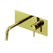 Baterie podtynkowe - Paffoni Light Bateria umywalkowa podtynkowa złota LIG105HG - miniaturka - grafika 1