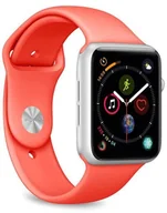 Akcesoria do smartwatchy - PURO ICON Elastyczny pasek sportowy do Apple Watch 38 / 40 mm (S/M &amp; M/L) Coral AW40ICONCOR - miniaturka - grafika 1
