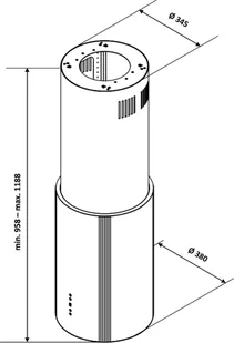 VDB Boho Isla Złoty Mat - Okapy kuchenne - miniaturka - grafika 2