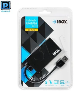 IBox Hub USB 3.0 4 porty USB, SLIM IUH3F56 - Huby USB - miniaturka - grafika 5