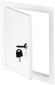 Akcesoria do armatury i ceramiki - Awenta Drzwiczki metalowe z zamknięciem 50 x 50 cm białe DM102Z - miniaturka - grafika 1
