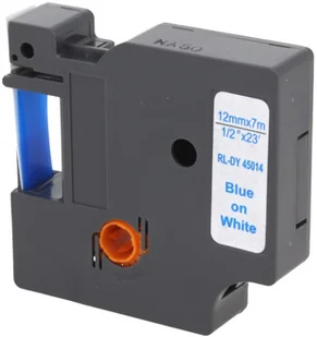 Dymo Zamiennik taśmy D1 45014 12mm biała/niebieski - Etykiety do drukarek - miniaturka - grafika 3