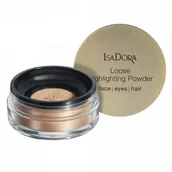Pudry do twarzy - IsaDora Sparkling Nights rozświetlający puder sypki 8 g - Nr 50 Golden Glow - miniaturka - grafika 1