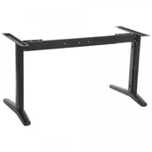 Inne meble biurowe - Stema ST Stelaż metalowy biurka z rozsuwaną belką STL-01, kolor czarny STL01/01 - miniaturka - grafika 1