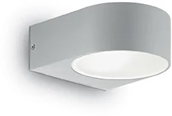 Ideal Lux Kinkiet IKO AP1 SZARY 092218 - Lampy ogrodowe - miniaturka - grafika 2