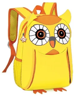 Spokey Plecak neoprenowy Sowa żółty - Plecaki szkolne i tornistry - miniaturka - grafika 2