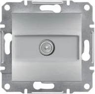 Gniazdka elektryczne - Schneider Gniazdo TV końcowe ASFORA aluminium EPH3200161 - miniaturka - grafika 1