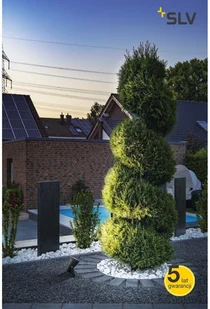 Spotline SLV SAMRINA SP single QPAR51 zewnętrzna naziemna lampa kolczasta czarna 1004757 - Lampy ogrodowe - miniaturka - grafika 4