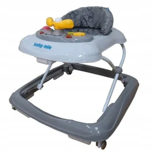 Chosdzik kółka silikon biało-szary - Jeździki dla dzieci - miniaturka - grafika 2