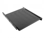 Akcesoria do szaf serwerowych - Lanberg Półka do szaf wysuwana 19&quot 800mm czarna 1U 465X550mm udźwig do 18kg montaż 4-punktowy AK-1007-B - miniaturka - grafika 1